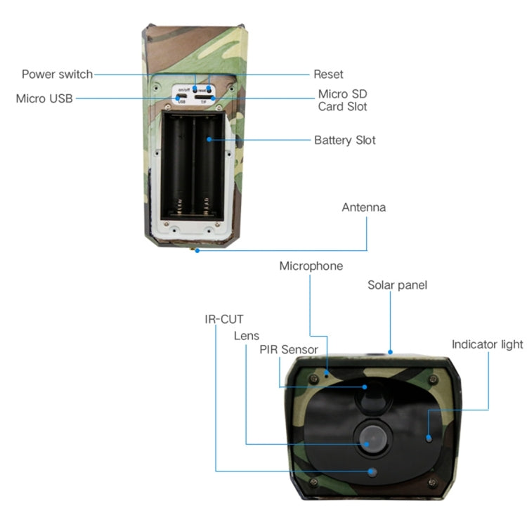 VESAFE VS-Y4 1080P HD Battery Solar WiFi IP Camera, Support PIR Motion Detection & Infrared Night Vision & TF Card(64GB Max), VS-Y4 VESAFE VS-Y4 1080P HD Battery Solar WiFi IP Camera, Support PIR Motion Detection & Infrared Night Vision & TF Card(64GB Max), VS-Y4